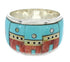 Native American Village Design Multicolor Ring Size 7-1/4 YS73144
